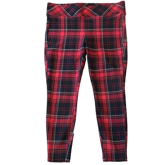 Torrid Women's Pixie Skinny Studio Luxe Ponte High Rise Pant Plaid Size 2X - Picture 2 of 8